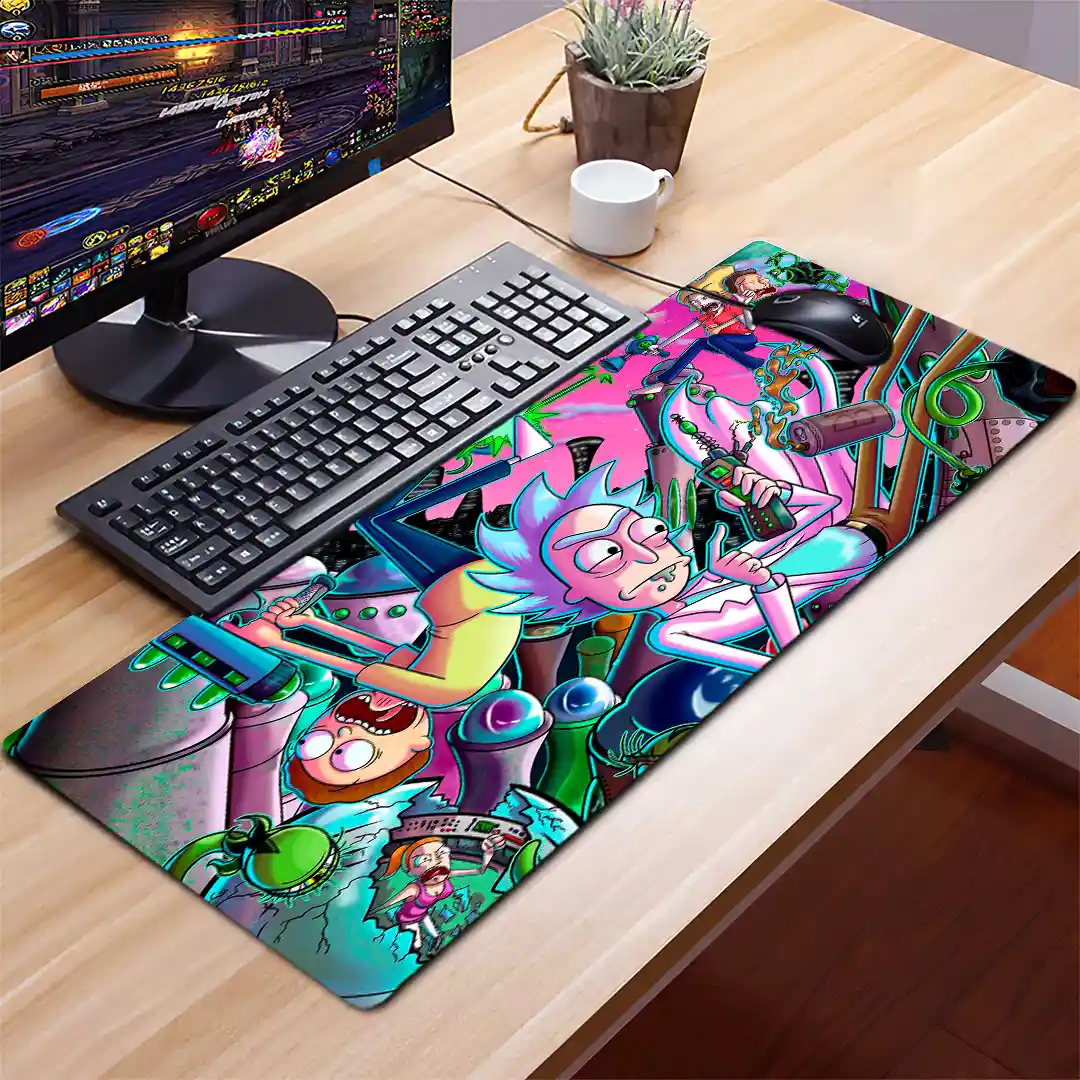 Mousepad Gamer Rick y Morty RGB/sin RGB Antideslizante 08 - Imagen 2