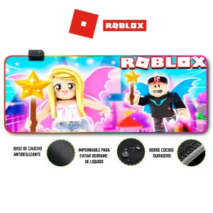 Mousepad Gamer Roblox RGB/sin RGB Antideslizante 09
