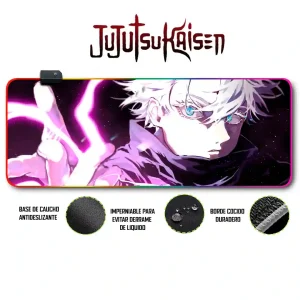 Mousepad Gamer Jujutsu Kaisen RGB/sin RGB Antideslizante 09