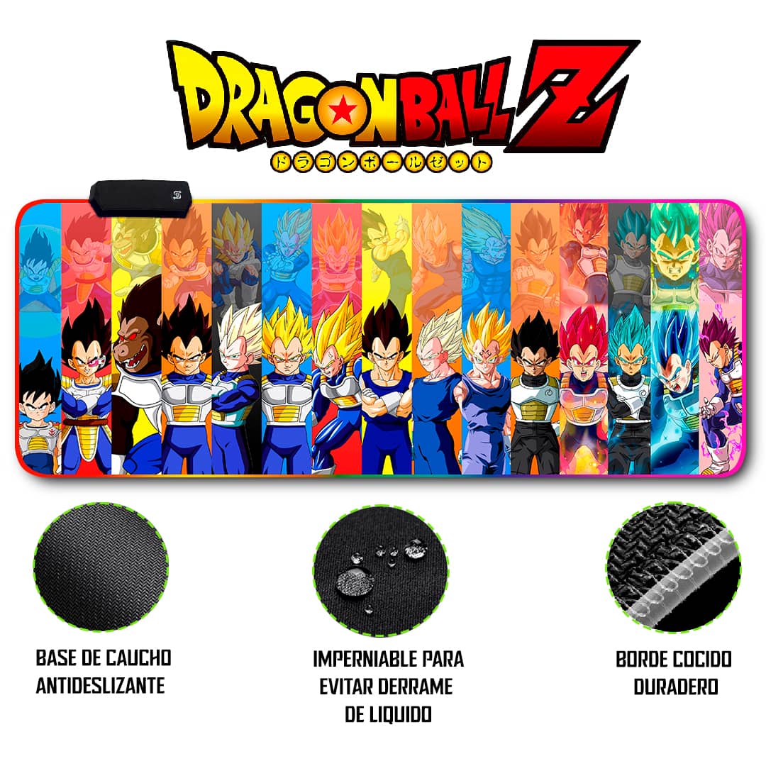 Mousepad Gamer Dragon ball RGB/sin RGB Antideslizante 09