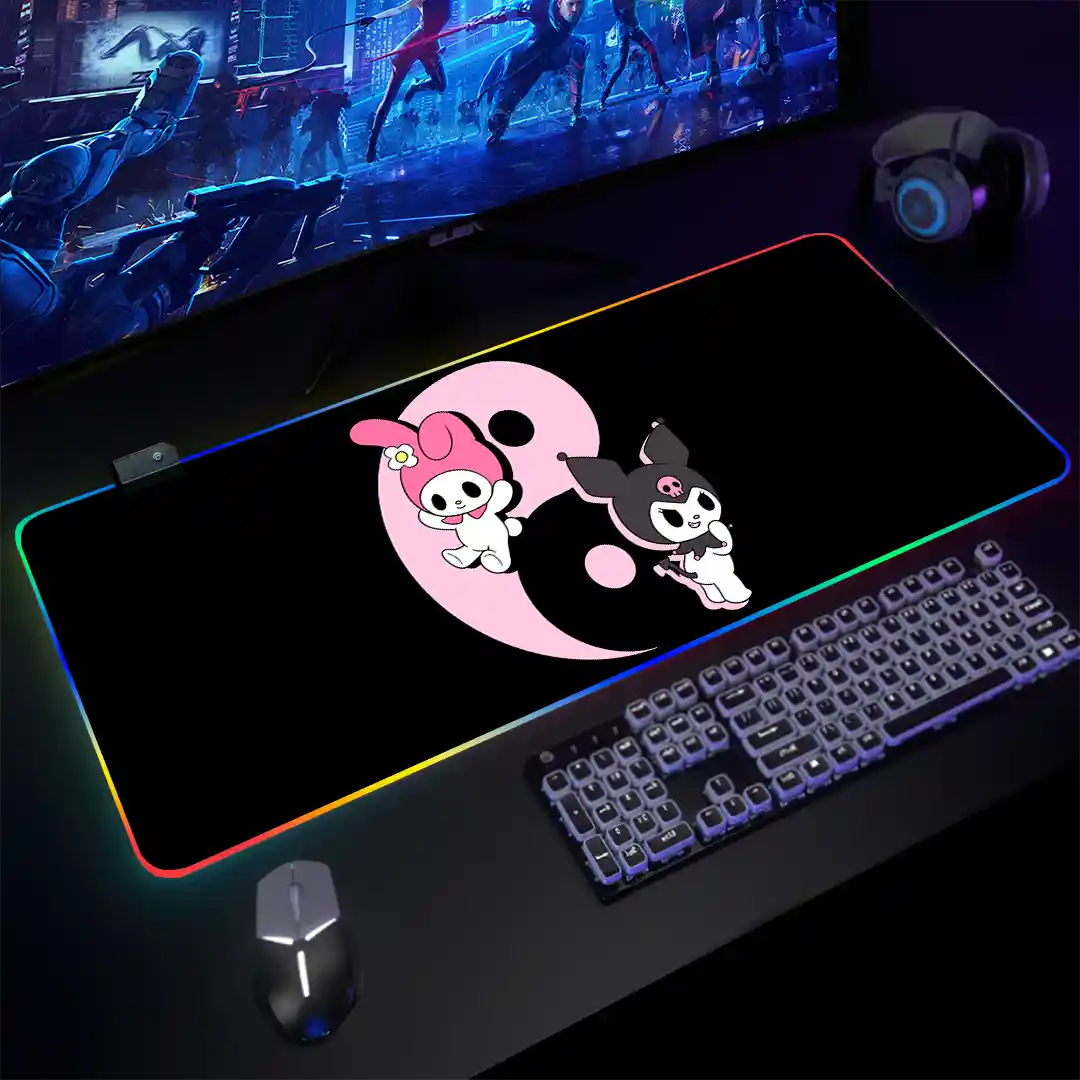 Mousepad Gamer Kuromi RGB/sin RGB Antideslizante 04 - Imagen 3