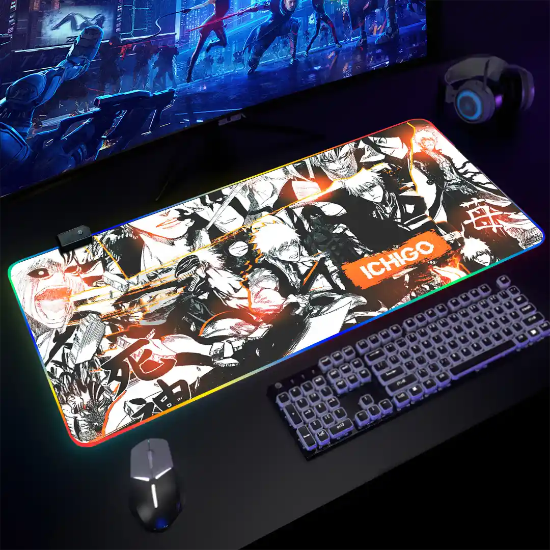 Mousepad Gamer Bleach RGB/sin RGB Antideslizante 03 - Imagen 3