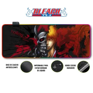Mousepad Gamer Bleach RGB/sin RGB Antideslizante 05