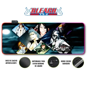 Mousepad Gamer Bleach RGB/sin RGB Antideslizante 07