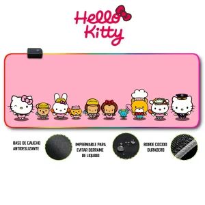 Mousepad Gamer Kitty RGB/sin RGB Antideslizante 10