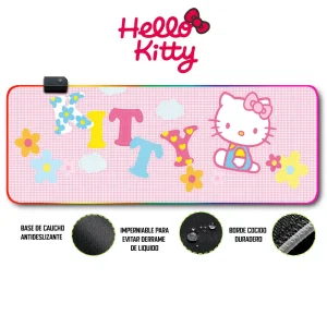 Mousepad Gamer Kitty RGB/sin RGB Antideslizante 08