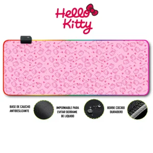 Mousepad Gamer Kitty RGB/sin RGB Antideslizante 05