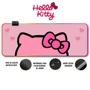 Mousepad Gamer Kitty RGB/sin RGB Antideslizante 09