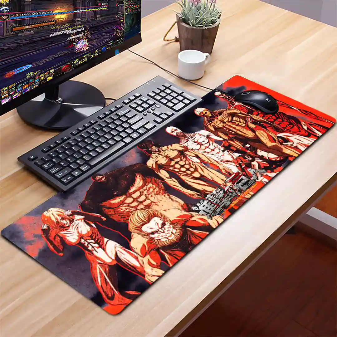 Mousepad Gamer Ataque de los Titanes RGB/sin RGB Antideslizante 10 - Imagen 2