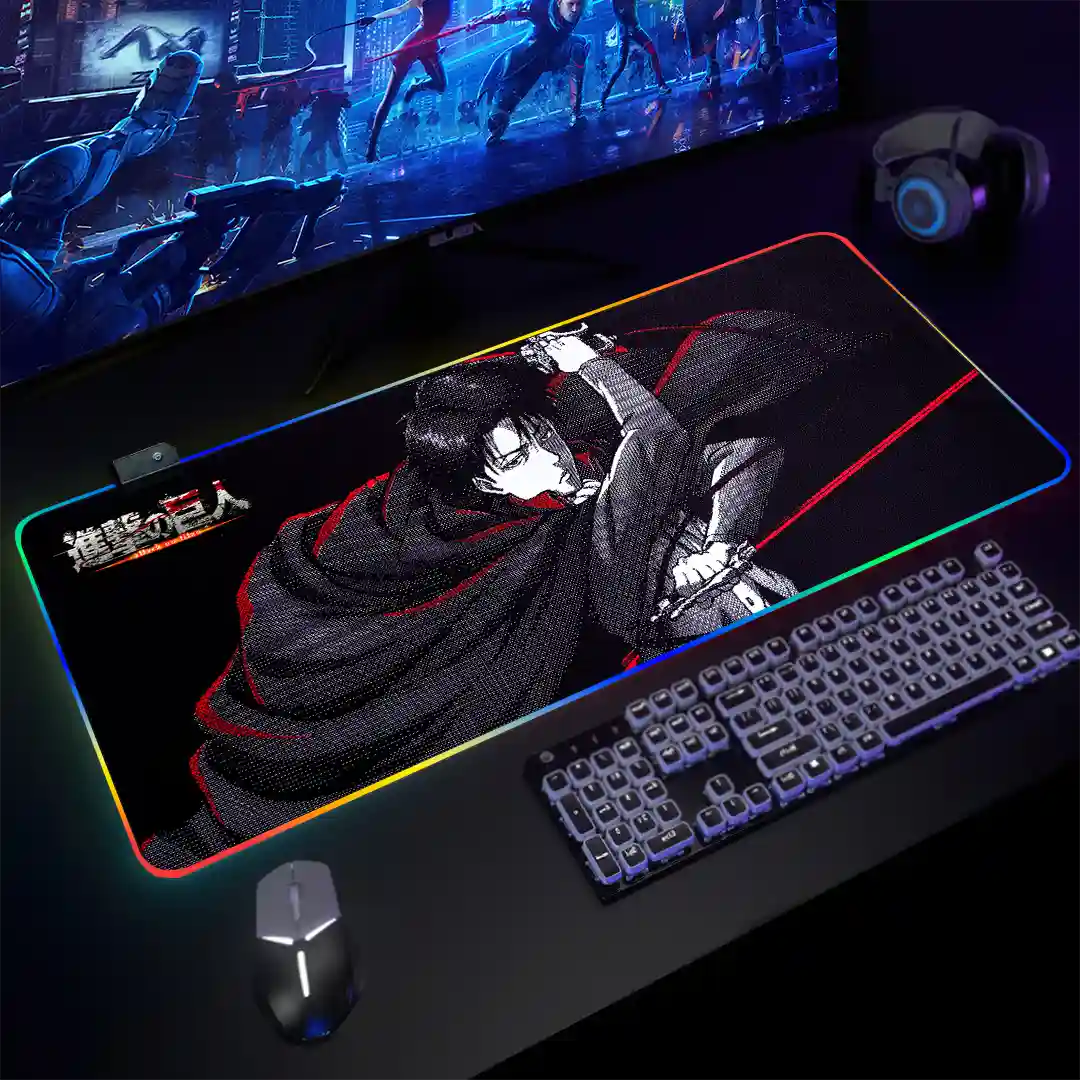 Mousepad Gamer Ataque de los Titanes RGB/sin RGB Antideslizante 11 - Imagen 3