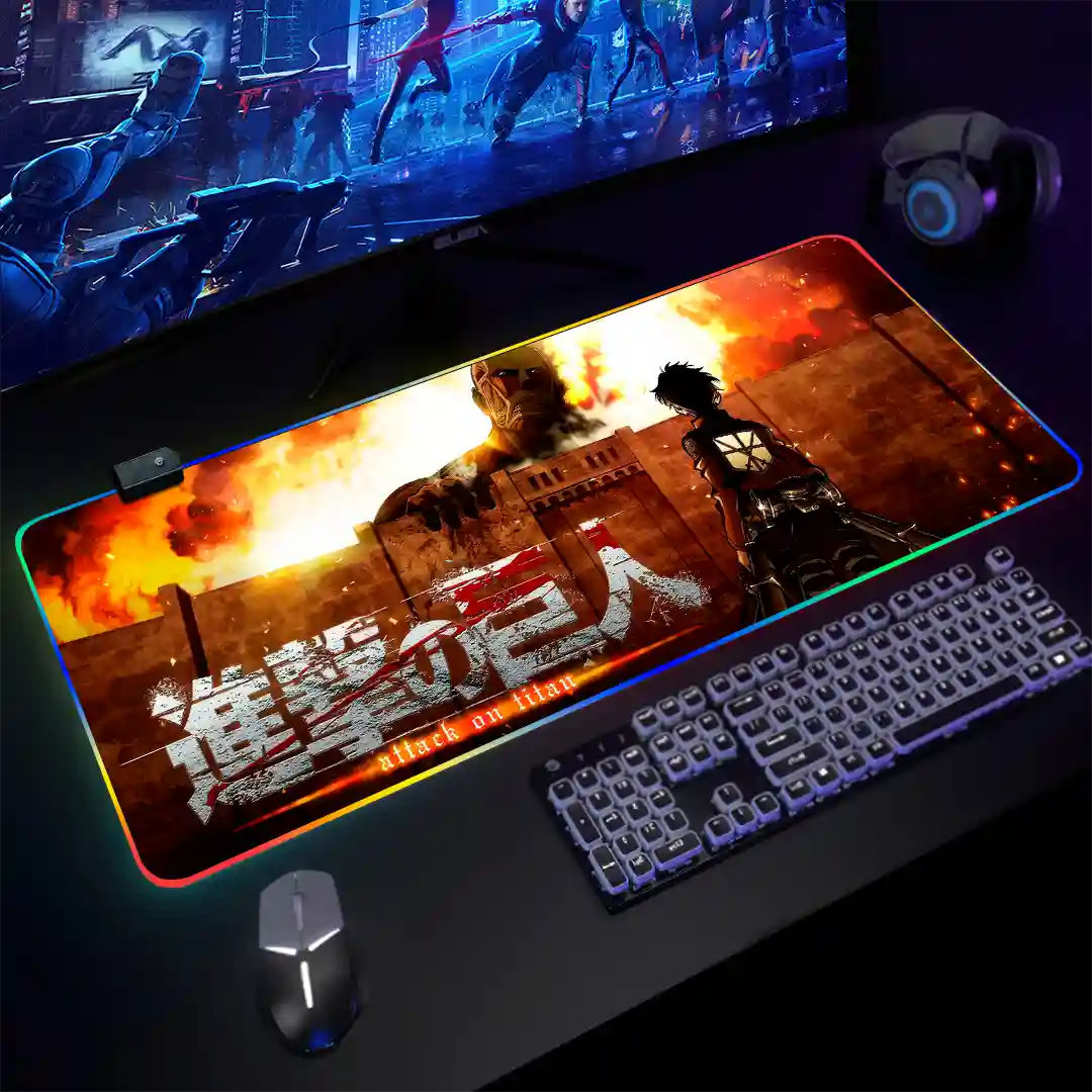 Mousepad Gamer Ataque de los Titanes RGB/sin RGB Antideslizante 13 - Imagen 3