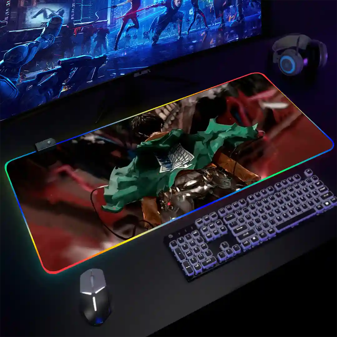 Mousepad Gamer Ataque de los Titanes RGB/sin RGB Antideslizante 16 - Imagen 3