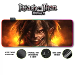 Mousepad Gamer Ataque de los Titanes RGB/sin RGB Antideslizante 02