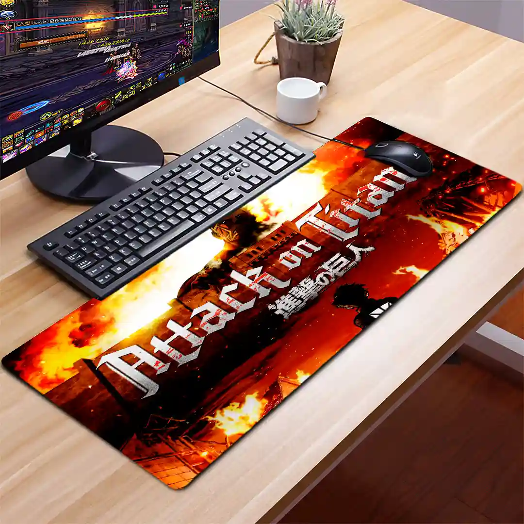 Mousepad Gamer Ataque de los Titanes RGB/sin RGB Antideslizante 09 - Imagen 2